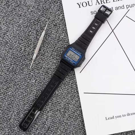 Correa Reloj Caucho R24 Para Casio F-84 / F91W / F-94/ F-105-2