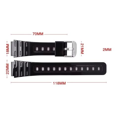 Correa Reloj Caucho R24 Para Casio F-84 / F91W / F-94/ F-105-3