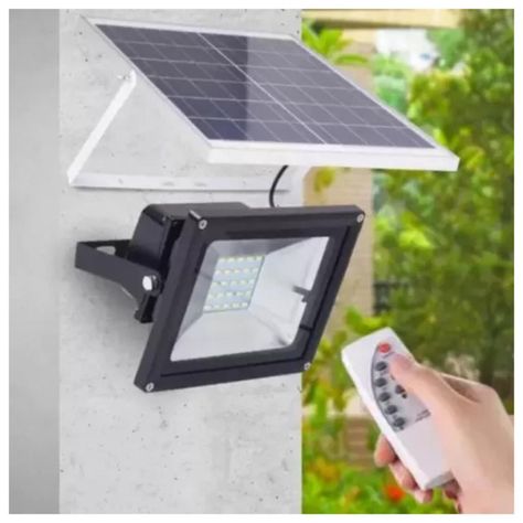 Foco LED Con Panel Solar 100W Montable Ajustable-3