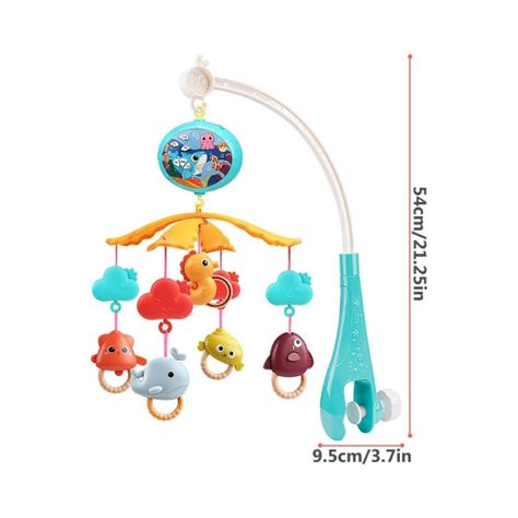 Juguete Movil Sonajero Infantil Con Luz Y Sonido Acuatico Celeste-2