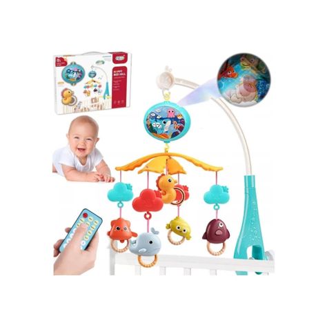 Juguete Movil Sonajero Infantil Con Luz Y Sonido Acuatico Celeste-4