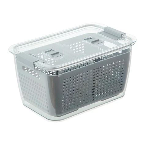 Contenedor Organizador De Frutas Para Nevera Refrigerador Con Tapa-0
