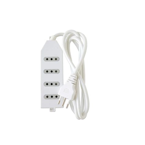 Zapatilla Alargador 3mt 4 Entradas Blanco Macrotel-0