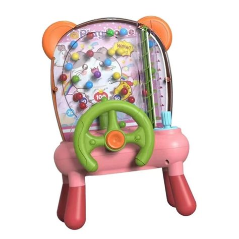 Juguete Maquina Atrapa Pelota Infantil Rosado 31x21x13cm-0