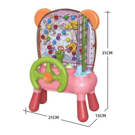 Juguete Maquina Atrapa Pelota Infantil Rosado 31x21x13cm-1
