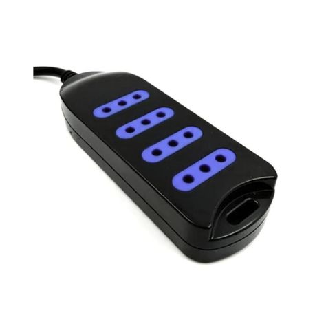 Alargador Extension 3Mts 4 Entradas Negro Philco-0