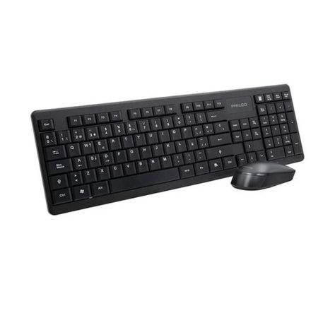 Kit Teclado Y Mouse Inalambrico USB Negro SPT6314 Philco Pro-1