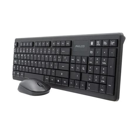 Kit Teclado Y Mouse Inalambrico USB Negro SPT6314 Philco Pro-0