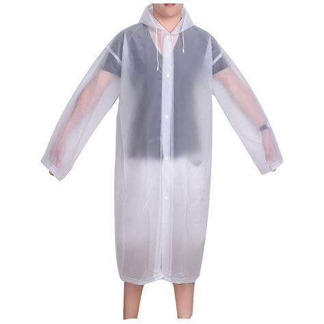 Poncho Impermeable Con Gorro Para Lluvia Transparente-3