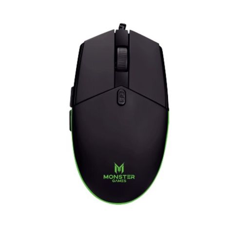Mouse Gamer USB 5 Botones 3200Dpi Negro Tide Monster Games-0