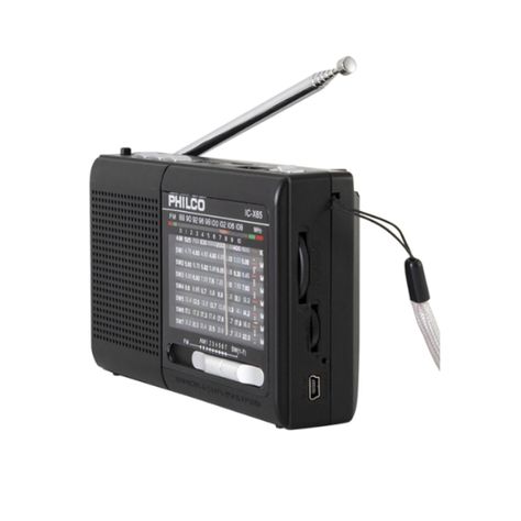 Radio Multibanda Con USB Micro Sd Recargable ICX65 Philco-1