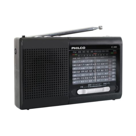 Radio Multibanda Con USB Micro Sd Recargable ICX65 Philco-0