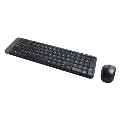 Kit Teclado Y Mouse Inalambrico USB Negro MK220 Logitech-1