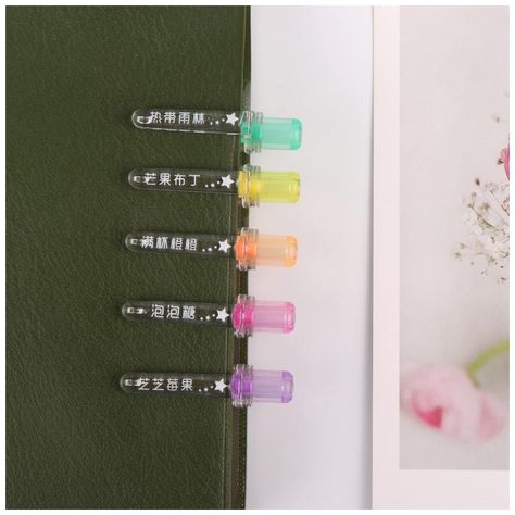 Set 5 Lapices Boligrafos De Gel Arcoiris Fantasia-4