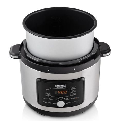 Olla A Presion Slow Cook Digital 5L 900W Acero TH-40PC Thomas-4