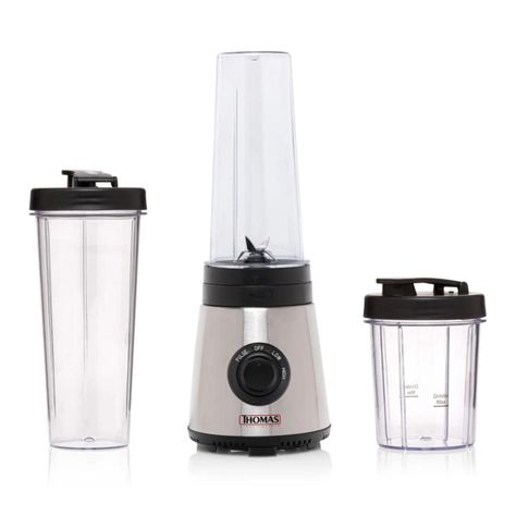 Juguera Electrica Manual 2V 250W 2 Jarros 600Ml Th-300pb Thomas-0