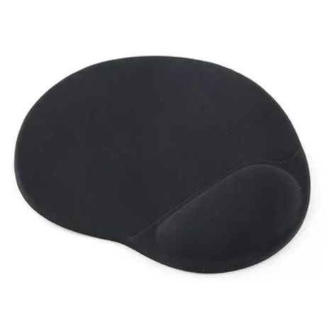MousePad Con Apoya Muñecas De Gel Redondo Comodo Negro Ultra-0