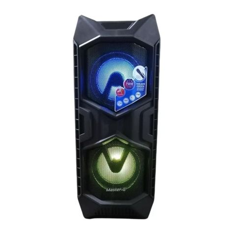 Parlante Bluetooth Microfono USB AUX 10W RMS RGB Wolf Master G-0