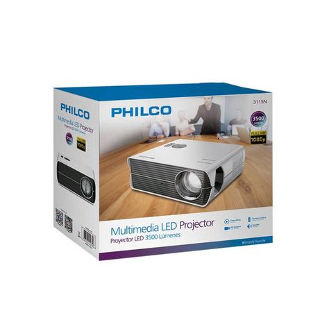 Video Proyector 3500 Lumenes FHD HDMI USB Gris 3115N Philco-2
