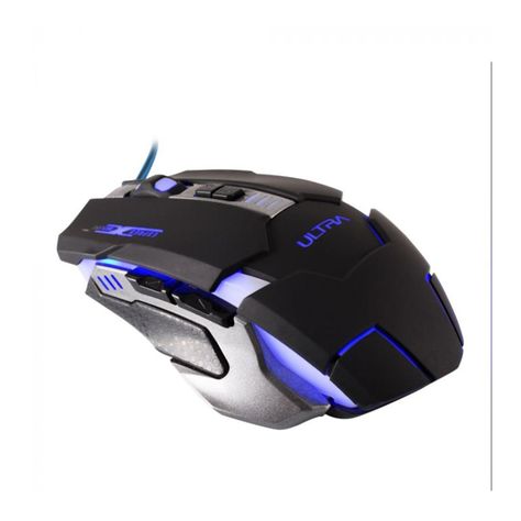 Mouse Gamer USB 6B 1800DPI Iluminado Negro X10 Ultra-1