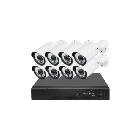 Kit De Seguridad 8 Camaras DVR FHD 8 Canales-0