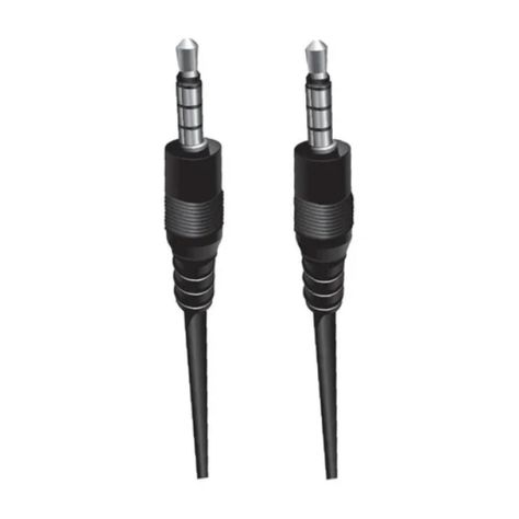 Cable De Audio Auxiliar Plug 3.5 A Plug 3.5 0.7 Mts Negro Ultra-2