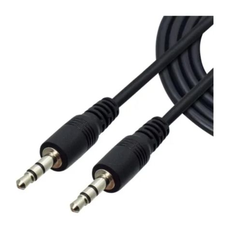 Cable De Audio Auxiliar Plug 3.5 A Plug 3.5 0.7 Mts Negro Ultra-1