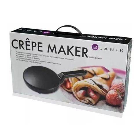 Maquina Panqueques Crepe Antiadherente 800W Blanik-2