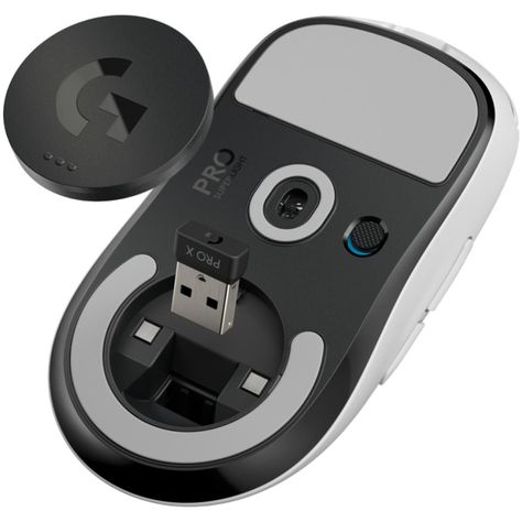 Mouse Inalambrico USB Pro X 5 Botones 25600 DPI Blanco Superlight Logitech-4