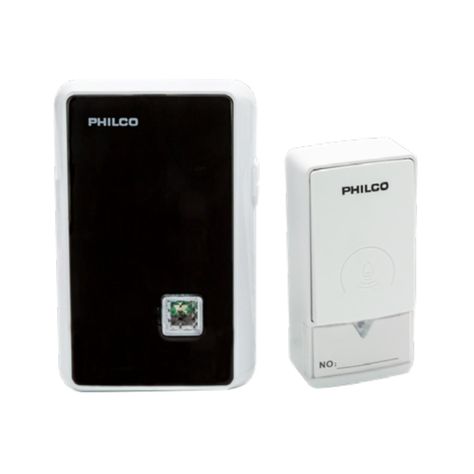 Timbre Inalambrico 220V Indicador LED 100M IP44 Philco-0