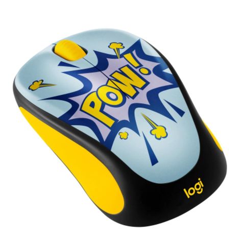 Mouse Inalambrico USB 3 Botones 1000DPI Diseño Comic M317 Logitech-1