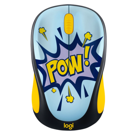 Mouse Inalambrico USB 3 Botones 1000DPI Diseño Comic M317 Logitech-0