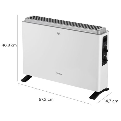 Calefactor Convector 1600W 58x76x18cm Sistema AntiVuelco NDK20-21A-5