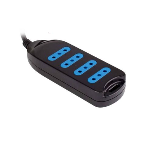 Alargador Extension 5Mts 4 Entradas Negro Philco-0