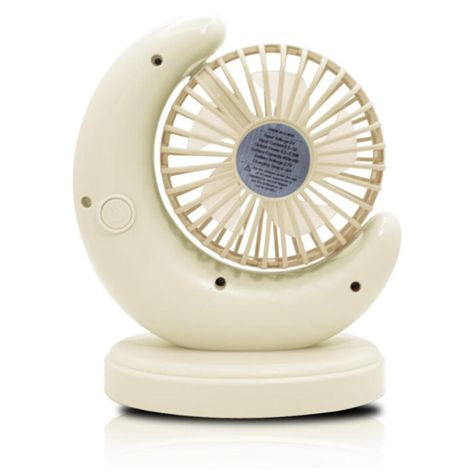 Mini Ventilador De Escitorio USB Silencioso En Forma De Luna-1