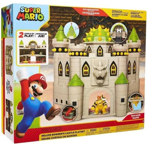 Juguete Escena Batalla Castillo De Bowser Mario Nintendo-3
