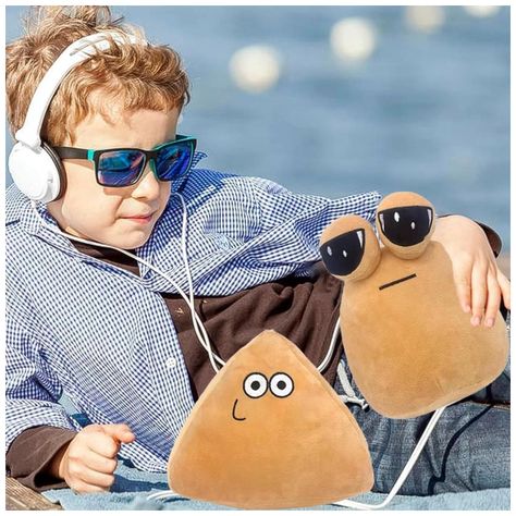Juguete Pack 2 Peluches Mi Mascota Alien Pou 20cm Beige Infantil-4