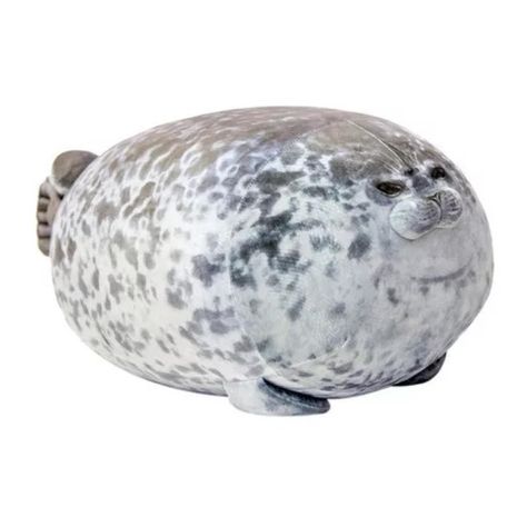 Juguete Peluche Cojin Foca Bebe 30cm Felpa Gris Infantil-0