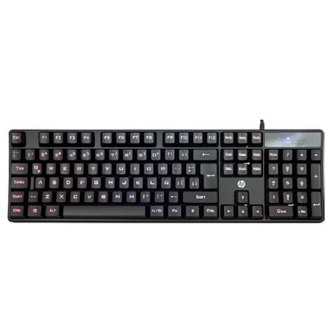 Teclado Gamer USB Retroiluminado Negro K300 HP-0