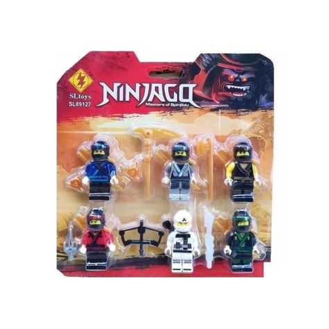 Juguete Set 6 Figuras Ninja Go Con Accesorios-1