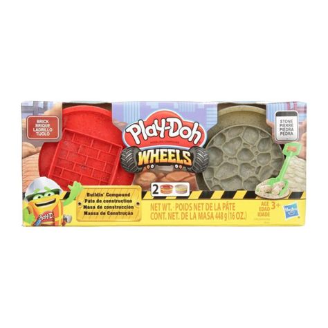 Juguete Masas De Construccion Roja Gris Plasticina Infantil-0