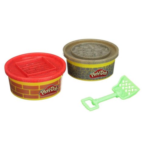 Juguete Masas De Construccion Roja Gris Plasticina Infantil-2