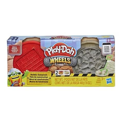 Juguete Masas De Construccion Roja Gris Plasticina Infantil-3