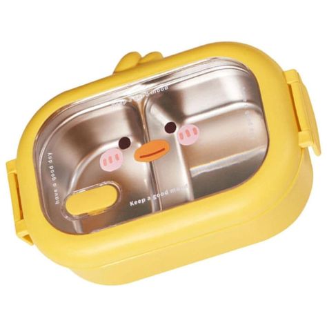 Lonchera Fiambrera Taper 22x14x8cm Patito Amarillo Kawaii-0