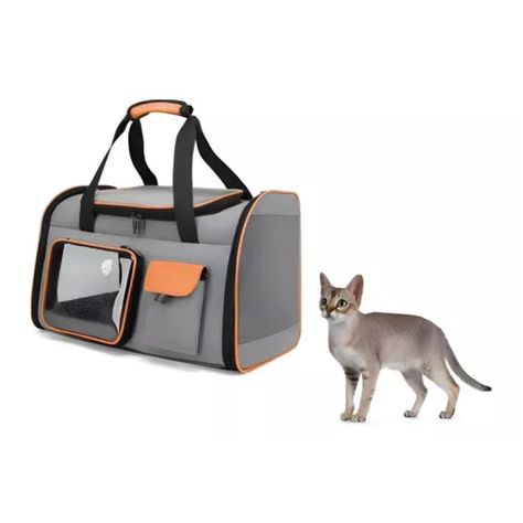 Bolso Transportador De Gato Mascota 51x30x34cm-2