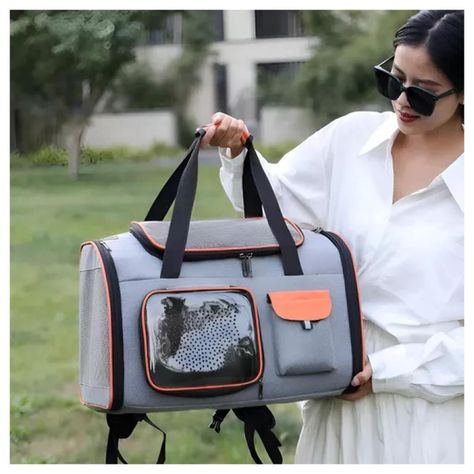 Bolso Transportador De Gato Mascota 51x30x34cm-4