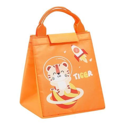 Lonchera Bolsa Termica Naranja Tigre Donloise-0
