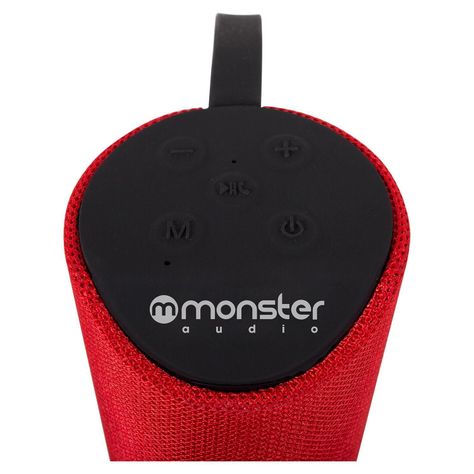 Parlante Inalambrico Bluetooth TWS AUX Micro SD Rojo Monster-2