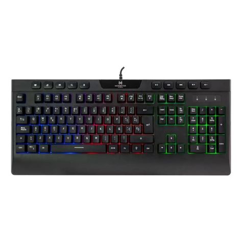 Teclado Gamer USB RGB Negro Inception Monster Games-0