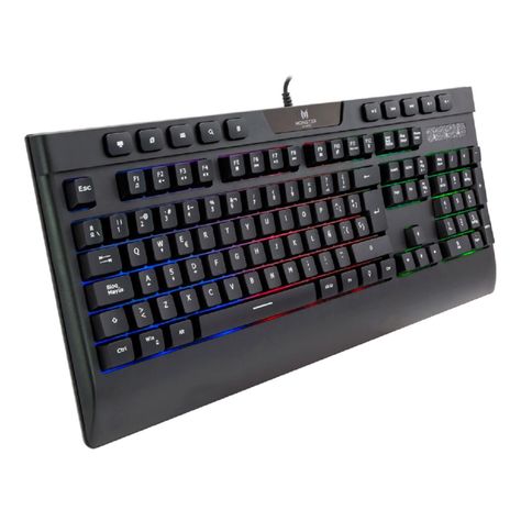 Teclado Gamer USB RGB Negro Inception Monster Games-1